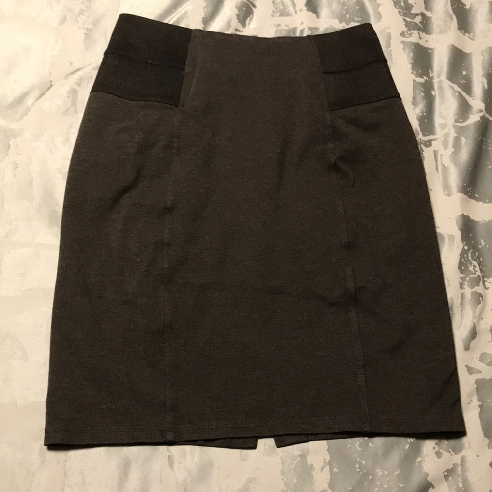 Calvin Klein grey skirt pull on stretch